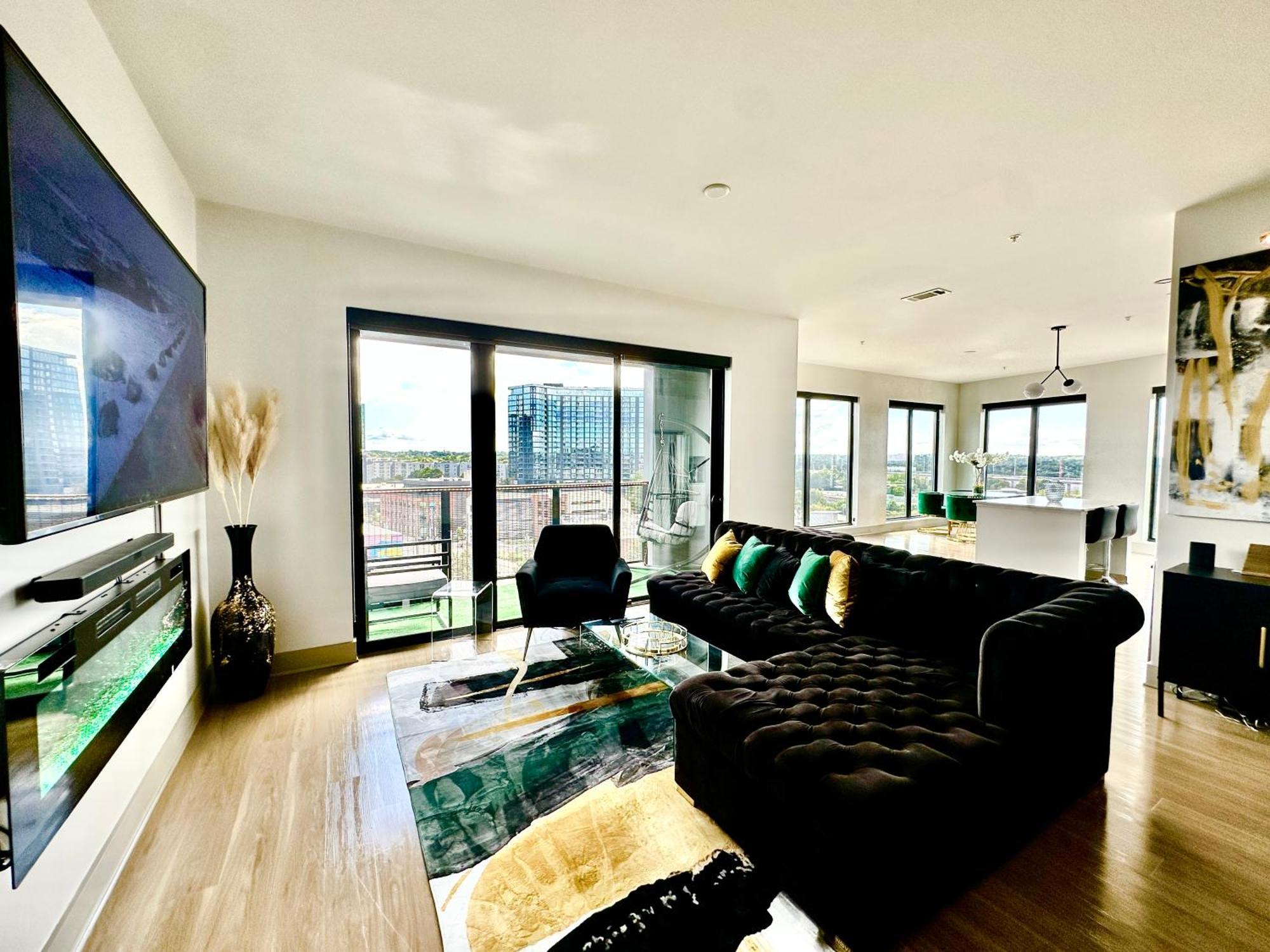 Modern Luxury At The Interlock Apartment Atlanta Luaran gambar