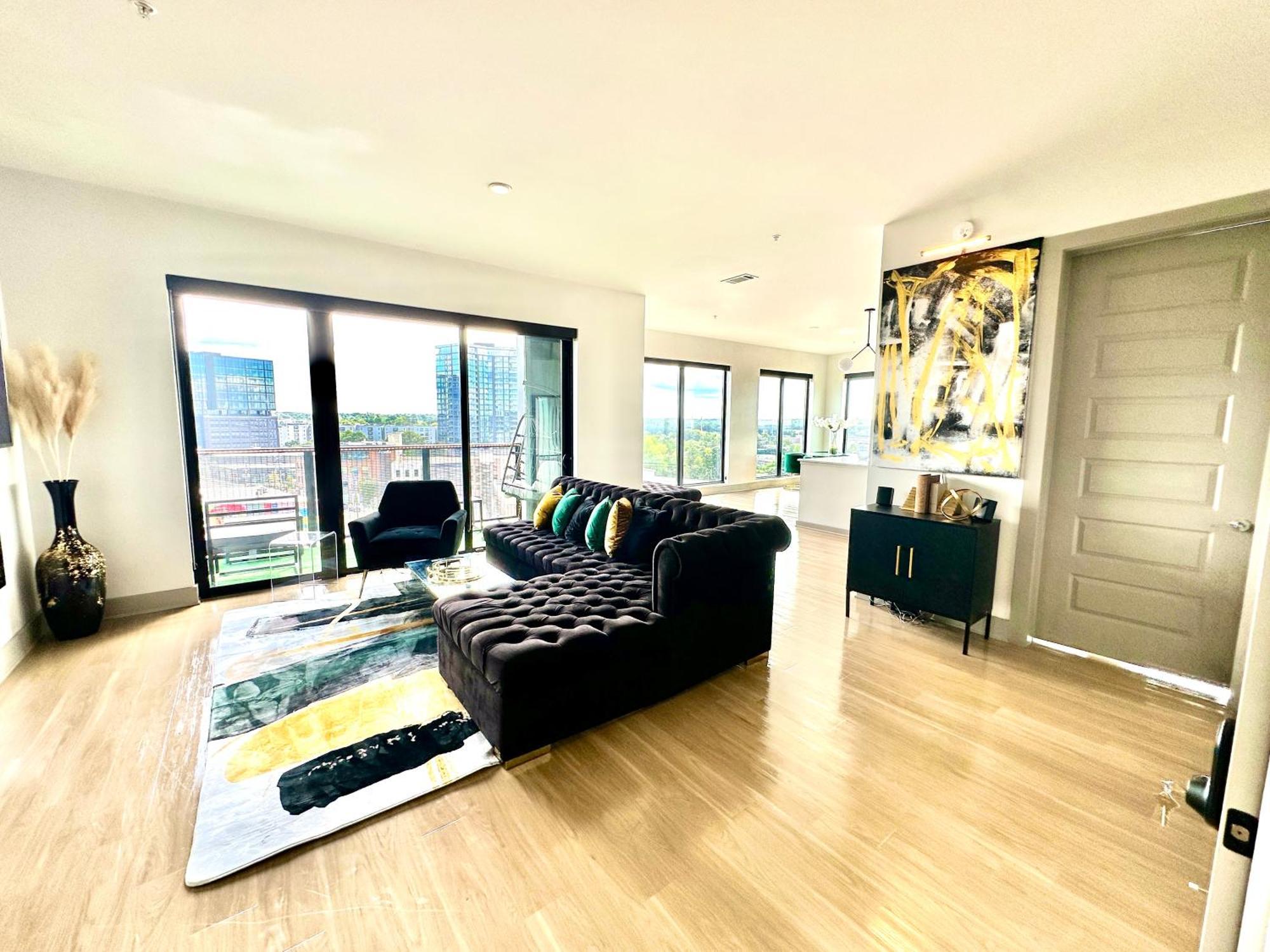Modern Luxury At The Interlock Apartment Atlanta Luaran gambar